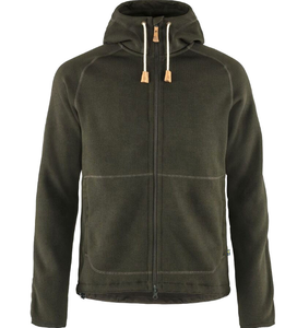 Sweat-shirt à capuche zippé pour homme, vert olive foncé, style tendance, en coton respirant, pour streetwear - Product Image 1