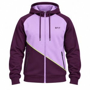 Conjunto Deportivo Unisex de Dos Piezas, Chaqueta con Cierre y Pantalones Deportivos a Juego, Poliéster/Algodón, Secado Rápido, Transpirable, para Gimnasio, Entrenamiento, Ropa de Equipo - Product Image 3