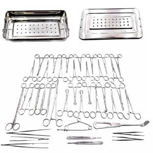 SURGINEXA Ensemble d'instruments chirurgicaux pour appendicectomie et hernie, 40 pièces, boîte de stérilisation, acier inoxydable allemand, chirurgie générale - Product Image 1