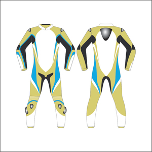 ชุดแข่งรถมอเตอร์ไซค์แขนยาวสำหรับผู้ชาย สีน้ำเงินขาว พิมพ์ลายแบบ Sublimation แห้งเร็ว ผลิตจากผ้า Spandex ไนลอนไร้รอยต่อ บริการ OEM - Product Image 4