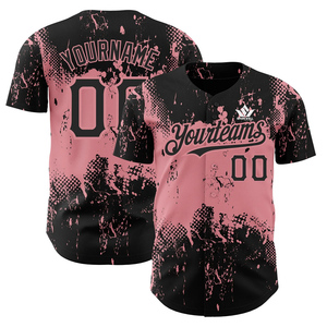 เสื้อเบสบอลแบบกำหนดเอง แขนสั้น ยูนิเซ็กซ์ พิมพ์ลายชื่อทีมและหมายเลข แห้งเร็ว ระบายอากาศได้ดี โพลีเอสเตอร์ ชุดกีฬาสำหรับผู้ใหญ่ - Product Image 5
