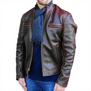 Wholesale 100% Genuine Sheep Calf Leather <b>Jacket</b> <b>Long</b> Lasting Hot Quality Unisex <b>Men's</b> Winter Coat Jecket Casual Winter <b>Jacket</b> - Product Image 3