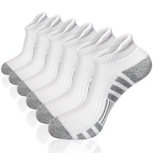 TITAN TREAD WEAR <b>Black</b> Ankle Running <b>Socks</b> Men's Breathable Solid Sport <b>Socks</b> with Cotton Liner Anti-Slip for Summer Activities - Product Image 5