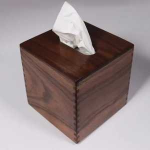 Porte-serviettes en bois en forme d'arc, distributeur de mouchoirs en bois d'acacia arqué pour table, cuisine, restaurant, hôtel - Product Image 3