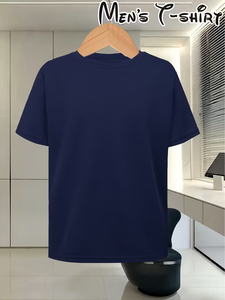 New Arrival High Quality 100% Polyester Jersey Knitted Eco-Friendly Breathable Quick Dry O-Neck Regular Fit Short Sleeve Men's - Product Image 2