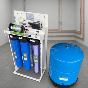 Purificateur d'eau RO semi-industriel électrique Kangaroo 20 pouces, système de filtration à 6 étapes, installation sous évier, usage domestique et extérieur, 100 GPD - Product Image 1