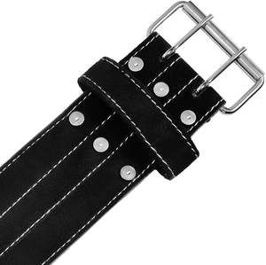 Ceinture de musculation personnalisée avec logo, couleur au choix, 10 mm, antidérapante, soutien dorsal pour la gym, protection avancée, boucle en cuir suédé véritable - Product Image 4