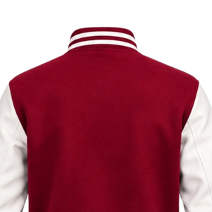 Chaqueta Varsity Clásica para Hombre, Estilo Letterman de Béisbol, Cierre con Botones a Presión, Cuello Acanalado, Manga Larga, Ropa Exterior Informal Universitaria - Product Image 4