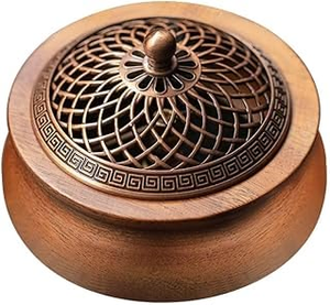 Regalos Corporativos, Quemador de Incienso de Madera de Acacia, Quemador de Incienso Árabe, Madkhan, Artesanía India Religiosa - Product Image 5