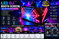 Écran LED portable professionnel pour DJ, écran LED personnalisé pour événements, clubs, mariages et concerts
