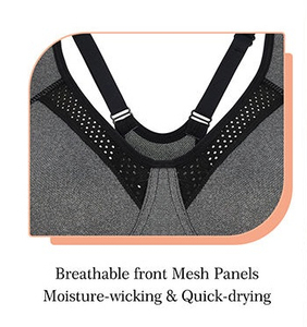 New Style Women's Plus Size Yoga Sports Bra Backless Crop Top Breathable Eco-Friendly High Support Shockproof Fitness Gym - Product Image 2
