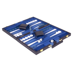 Luxury Leather Backgammon Set Portable <b>Folding</b> Board Game Classic <b>Table</b> Game Set with Dice Cups for Adults Leather Backgammon - Product Image 1