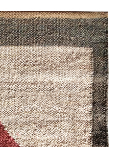 Alfombra Grande Tejida a Mano de Yute Orgánico, Ecológica, con Patrón Geométrico Bohemio, de Pelo Corto, para Decoración del Hogar - Product Image 1