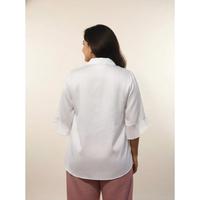 Chemise classique en coton pour femmes, boutonnée, manches courtes, décontractée, pour le bureau et tous les jours