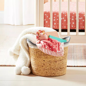 Cesta de Almacenamiento de Jacinto de Agua Natural Hecha a Mano, con Borde Decorativo, Ecológica, Organizador para el Hogar, Venta al Por Mayor - Product Image 3
