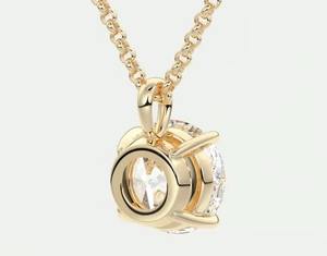 จี้ห้อยคอแบบ Prong Set ประดับเพชร VVS Moissanite ทรงบาแกตต์ สองสี เงิน ดีไซน์ฮิปฮอปแบบ Iced Out วัสดุหลักเป็นทอง - Product Image 2