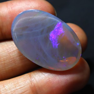 Opale naturelle australienne de 34 carats, opale de Coober Pedy, pierre précieuse en vrac, cristal d'opale à feu bleu, faite à la main pour la fabrication de bijoux - Product Image 5