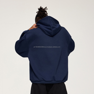 Sudadera con Capucha Extra Grande Lisa de 300 Gsm de Quickshow Stock, Sudadera Corta Estilo Urbano, Sudadera Holgada Lisa para Hombre - Product Image 1