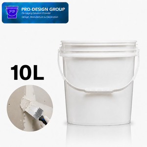 10L Durable Tear-Strip <b>Lid</b> Plastic Putty <b>Bucket</b> for Wall Putty Packaging - Product Image 1