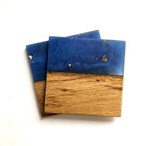 Factory OEM Custom Shape Resin <b>Coaster</b> <b>Set</b> Heat Resistant Corporate Gift Supplier - Product Image 6