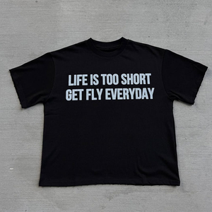 T-shirt personnalisé pour homme Y2K 180g en coton tissé 100% écologique, streetwear, fabricant de vêtements de marque privée haut de gamme OEM - Product Image 4
