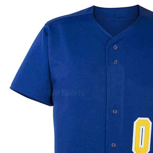 Ensemble d'uniformes de baseball personnalisés en gros avec 100 % polyester, couleurs personnalisées et tissu respirant, option de logo personnalisé pour hommes adultes - Product Image 4