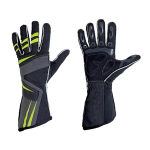 Custom Made Anti-Slip Racing Gloves Factory Breathable Leather Sports Gear with Hand Grips Wholesale Kart Racing Gloves - Product Image 1