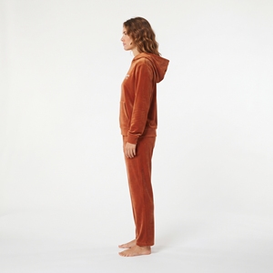 Conjunto Deportivo de Terciopelo para Mujer, Sudadera con Capucha y Pantalones Jogger, Conjunto Informal de Dos Piezas para Invierno - Product Image 4
