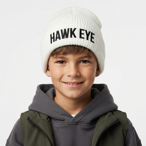 Bonnet brodé personnalisé unisexe, chaud en tricot pour l'hiver, style streetwear décontracté, avec revers, pour hommes et femmes, avec logo - Product Image 5