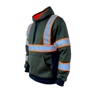Ropa de Seguridad Laboral, Sudaderas Impermeables de Alta Visibilidad, Sudadera con Capucha para Invierno, Ropa de Trabajo Reflectante para Construcción, Talla y Color Personalizados - Product Image 2