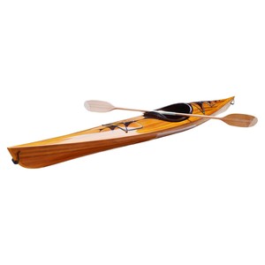 Kayak en bois artisanal avec motif flèches, bateau à rames de 17 pieds pour les lacs, les stations balnéaires et les activités fluviales - Vente en gros, contactez-nous - Product Image 1