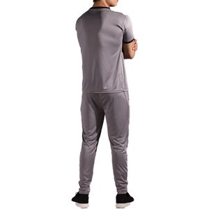 Affordable USA mens tshirt trouser <b>tracksuit</b> summer lightweight breathable fitness running gym wear stylish comfortable outfit - Product Image 2