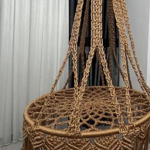 Handmade Macrame Swing <b>Chair</b> Boho Decor - Product Image 1