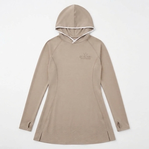 Haut de sport pour femme de haute qualité, manches longues, durable, séchage rapide, couleur unie, modeste, pour la natation - Product Image 3
