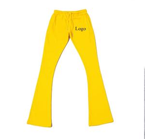 Pantalones Jogger Acampanados Personalizados para Mujer, Pantalones Deportivos Casuales de Pierna Ancha, Pantalones de Yoga, Fabricante OEM - Product Image 1