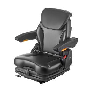 Asiento de suspensión ajustable para tractor de carretilla elevadora con respaldo plegable y reposacabezas asiento cómodo para vehículos pesados - Product Image 1