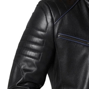 <b>Men's</b> Custom Private Label Leather <b>Jackets</b> for Winter and Autumn Fashionable Stand Collar at an Price <b>jacket</b> for <b>men</b> - Product Image 6
