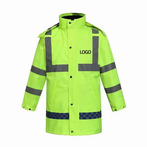 Gilet de sécurité réfléchissant en polyester haute visibilité, vêtements de travail personnalisés pour les agents de sécurité - Product Image 1