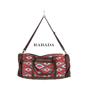 Bolsa de lona de cuero Aztec Weekender, bolsa de lona de viaje de gran capacidad con cremallera de alta calidad y correa de cuero ajustable - Product Image 3