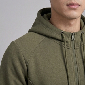 Sudadera con Capucha Blanca de Invierno Personalizada para Hombre, Sudadera con Capucha Bordada, Ropa Deportiva Informal OEM, Fabricante de Sudaderas de Forro Polar para Equipos al por Mayor - Product Image 5