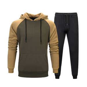 Wholesale <b>Pullover</b> And Hooded Collar <b>Men's</b> Sports Tracksuit Plus Size Street Wear Sports <b>Men's</b> Activewear Tracksuit Set - Product Image 1