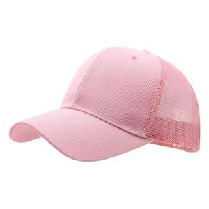 Gorra de béisbol deportiva Snapback de malla negra con logo personalizado, sombrero de sol a juego para adultos y niños, colores de verano, gran venta - Product Image 6