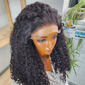 HD Lace <b>Wig</b> Glueless Double Drawn Virgin Vietnamese Burmese Human Hair Medium Length <b>Deep</b> <b>Wave</b> Frontal <b>Wigs</b> Transparent for - Product Image 5