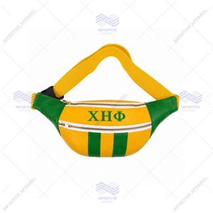 กระเป๋าคาดเอวปักลายคุณภาพสูง PU Chi Eta Phi แบบสั่งทำ - Product Image 1
