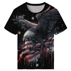 Camisetas negras para hombre con logo personalizado por sublimación, de secado rápido, cuello redondo, tela transpirable y cómoda, ideales para streetwear. - Product Image 1