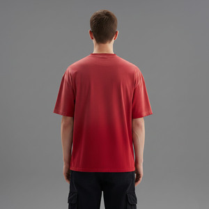 Premium Oversized 100% Cotton Worsted Loose Drop Shoulder Short Sleeve T-Shirt Heavyweight Breathable Streetwear men's T-Shirt - Product Image 3