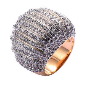 Bague unisexe en platine avec zircon et pierres précieuses, sertie pavé, bijoux personnalisables pour Noël, anniversaire, fiançailles, mariage, fête, taille sur mesure - Product Image 1