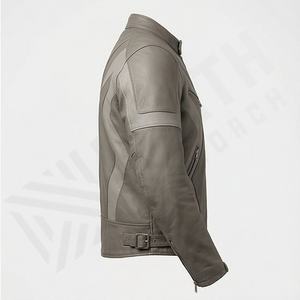 Veste de moto en cuir véritable pour homme de qualité supérieure, nouvelle arrivée, vestes de moto d'hiver, protections amovibles, personnalisables - Product Image 3