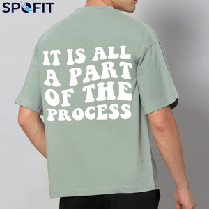 T-shirts pour hommes en coton 100% surdimensionnés avec impression en relief pour un style streetwear, personnalisez votre propre logo, vente en gros de t-shirts pour hommes avec impression en relief - Product Image 5