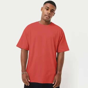 T-shirt pour homme en coton 100% de haute qualité fabriqué par le fabricant, t-shirt uni surdimensionné à épaules tombantes, vente en gros - Product Image 6
